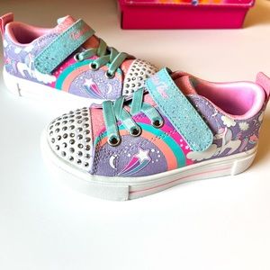 Twinkle Toes by Skechers I Light Up! Size 9 Toddlers Width: M Lavender/Multi